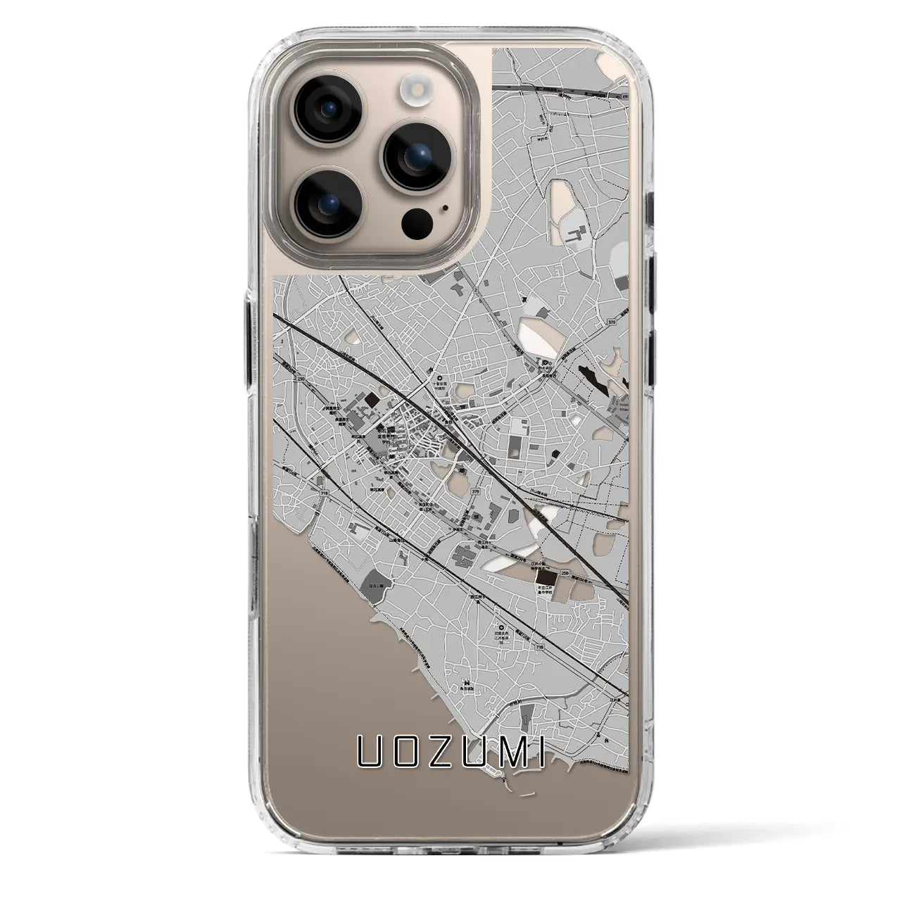 【魚住（兵庫県）】地図柄iPhoneケース（MagSafeタイプ）