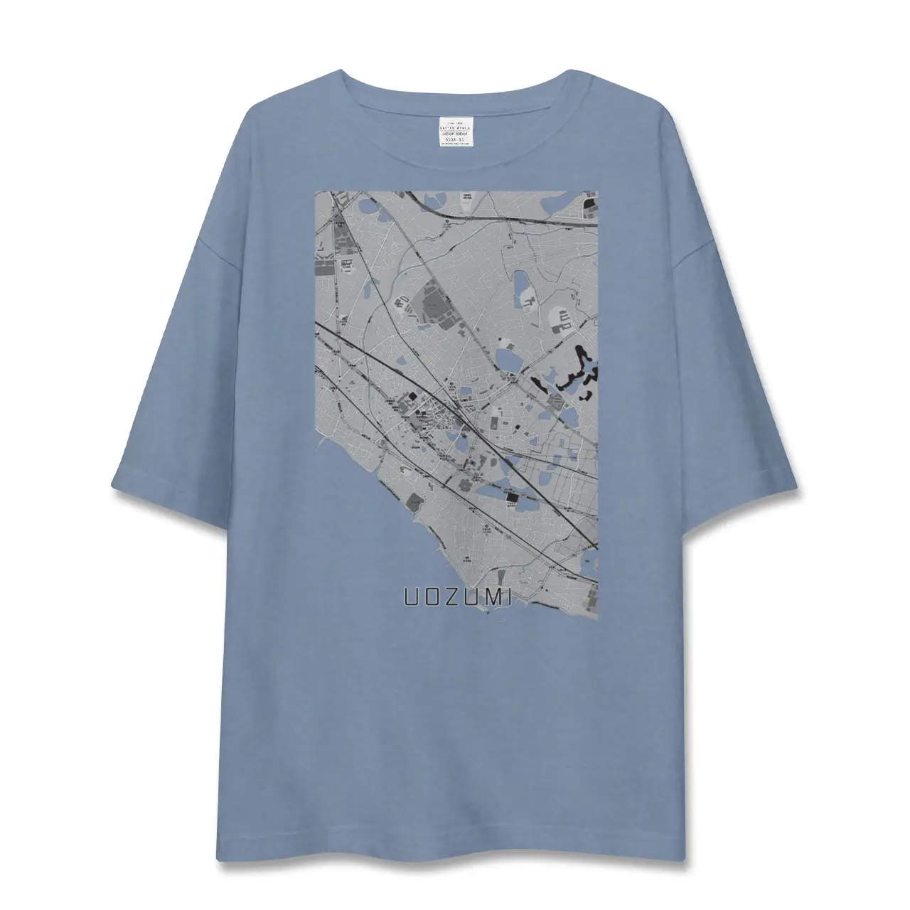 【魚住（兵庫県）】地図柄ビッグシルエットTシャツ
