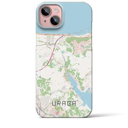 【浦賀（神奈川県）】地図柄iPhoneケース（バックカバータイプ）