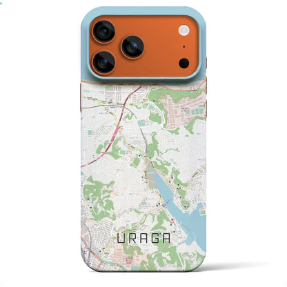 【浦賀（神奈川県）】地図柄iPhoneケース（バックカバータイプ）