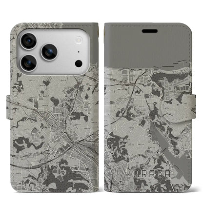 【浦賀（神奈川県）】地図柄iPhoneケース（手帳タイプ）