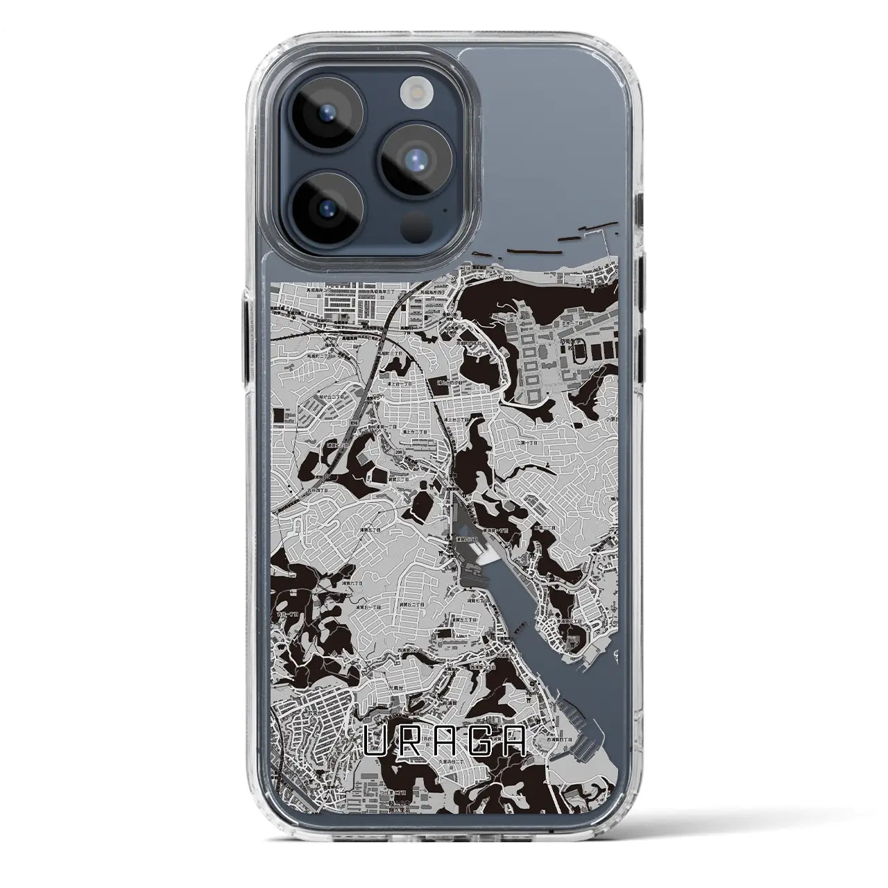 【浦賀（神奈川県）】地図柄iPhoneケース（MagSafeタイプ）