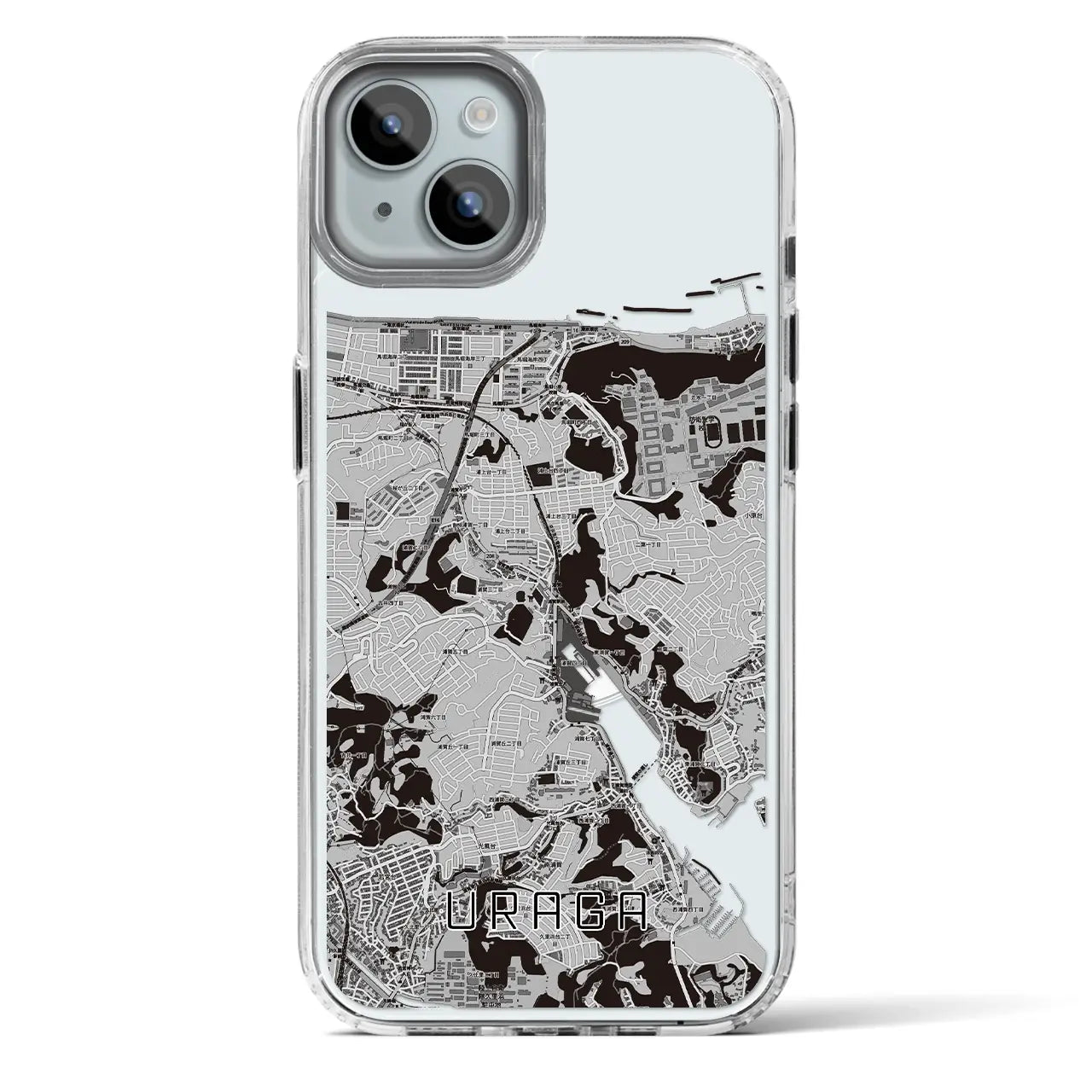 【浦賀（神奈川県）】地図柄iPhoneケース（MagSafeタイプ）