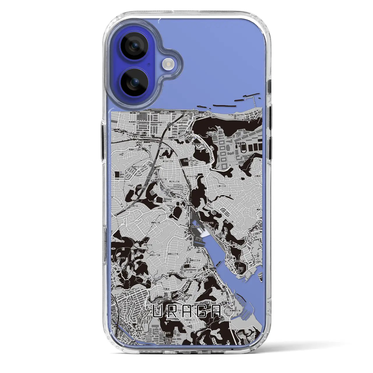 【浦賀（神奈川県）】地図柄iPhoneケース（MagSafeタイプ）