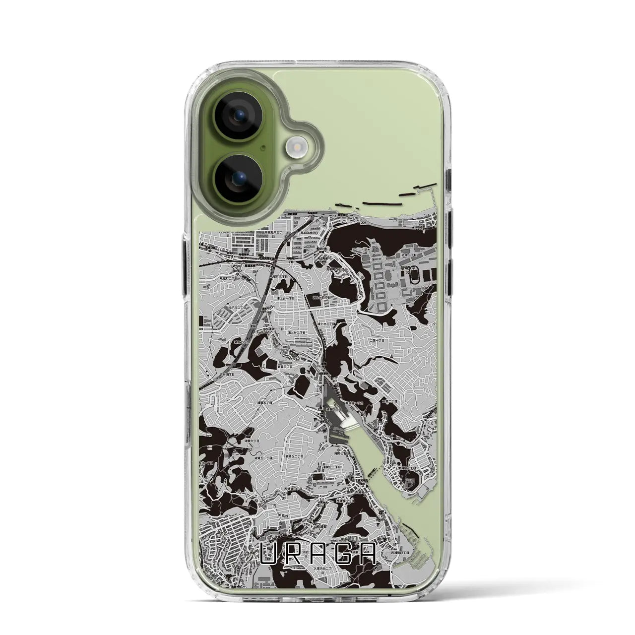 【浦賀（神奈川県）】地図柄iPhoneケース（MagSafeタイプ）