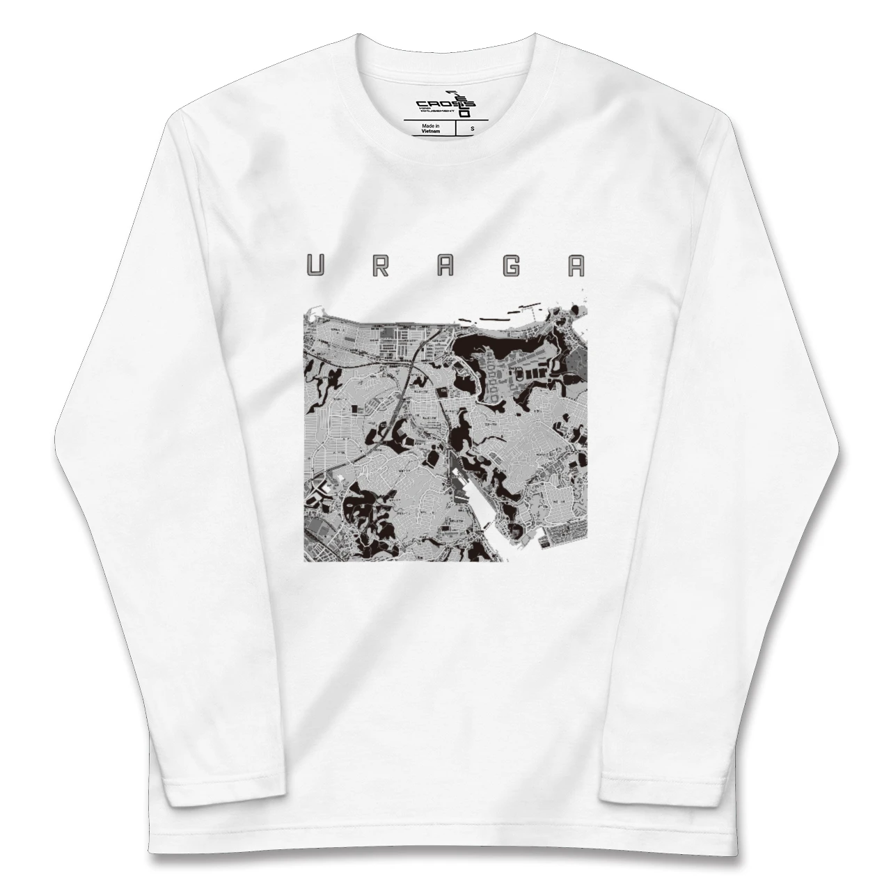【浦賀（神奈川県）】地図柄ロングスリーブTシャツ