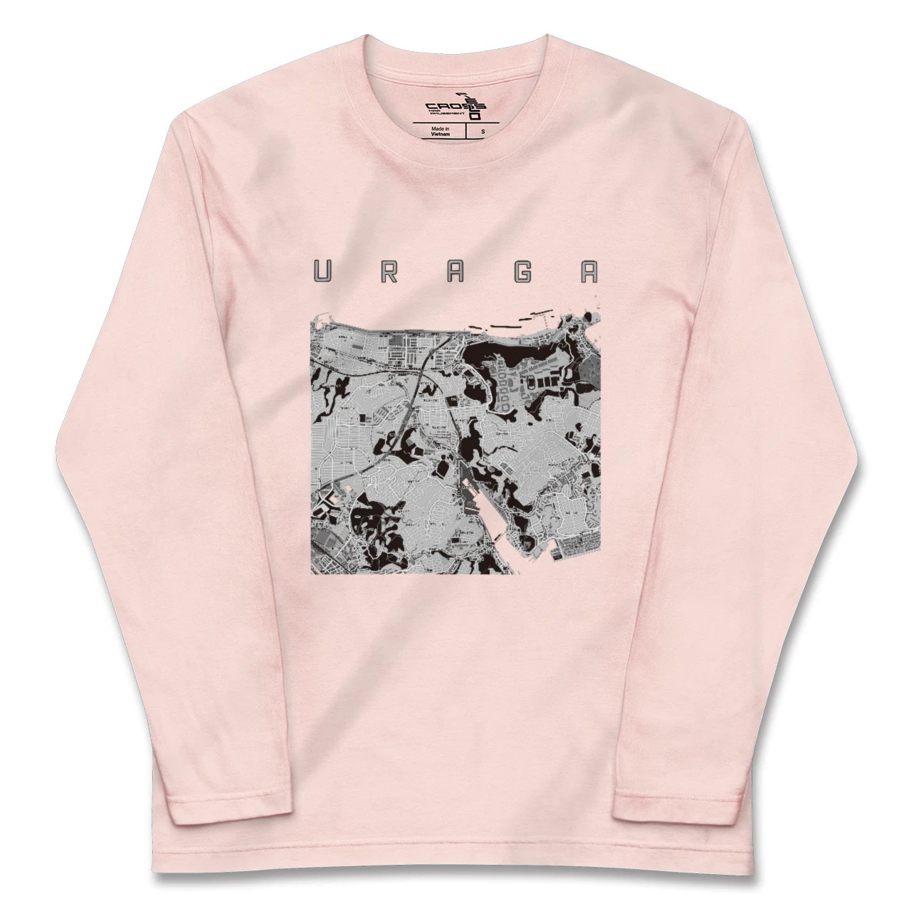 【浦賀（神奈川県）】地図柄ロングスリーブTシャツ