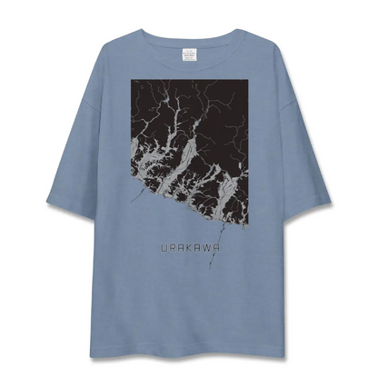 【浦河（北海道）】地図柄ビッグシルエットTシャツ