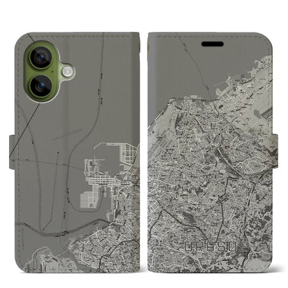 【浦添（沖縄県）】地図柄iPhoneケース（手帳タイプ）