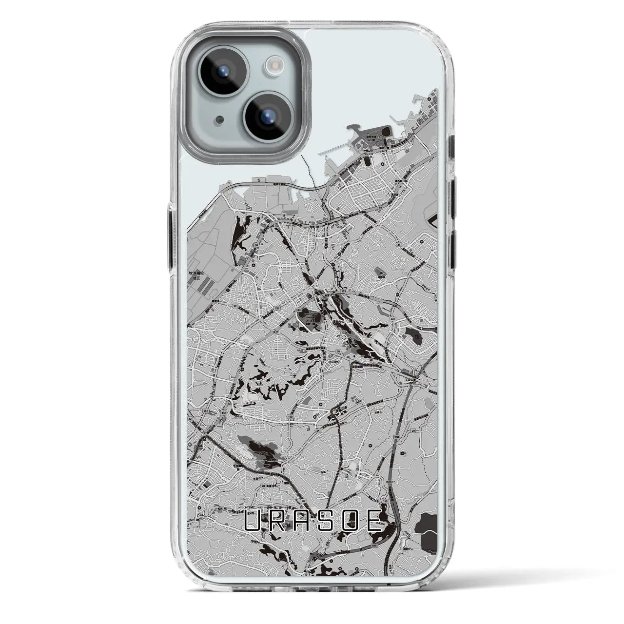 【浦添（沖縄県）】地図柄iPhoneケース（MagSafeタイプ）