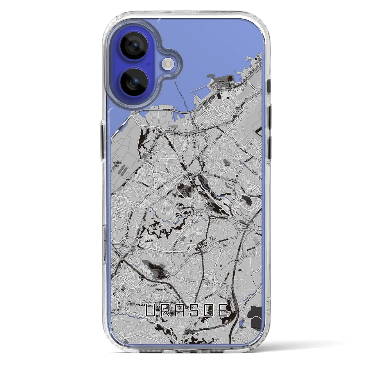 【浦添（沖縄県）】地図柄iPhoneケース（MagSafeタイプ）