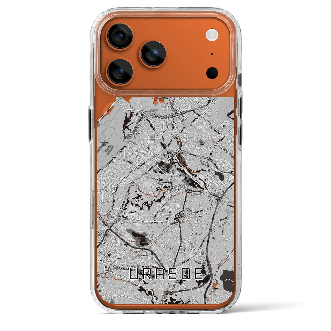 【浦添（沖縄県）】地図柄iPhoneケース（MagSafeタイプ）