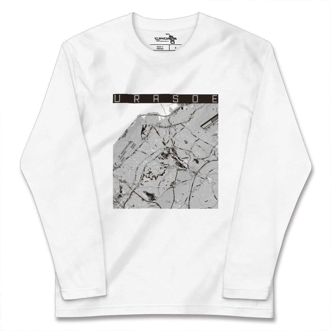 【浦添（沖縄県）】地図柄ロングスリーブTシャツ