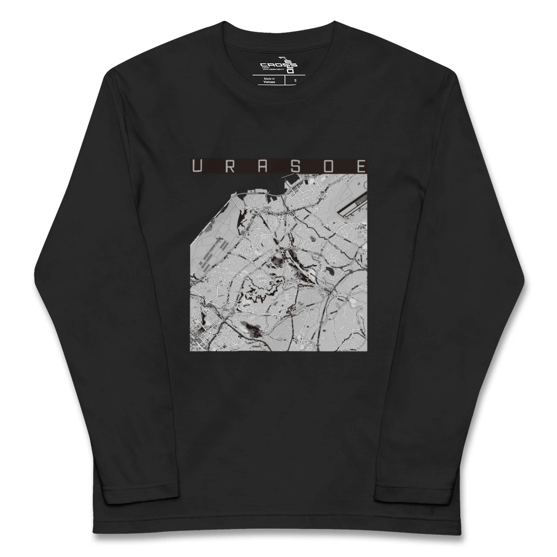 【浦添（沖縄県）】地図柄ロングスリーブTシャツ