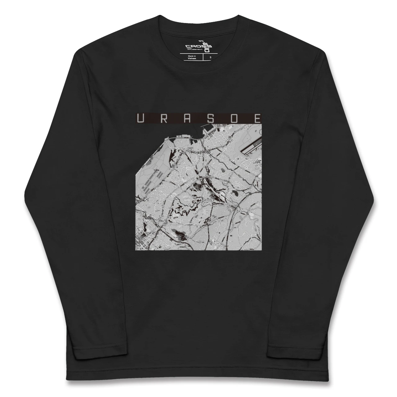 【浦添（沖縄県）】地図柄ロングスリーブTシャツ