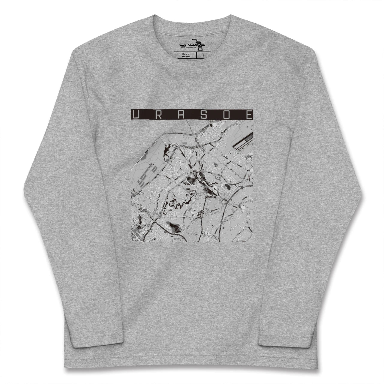 【浦添（沖縄県）】地図柄ロングスリーブTシャツ