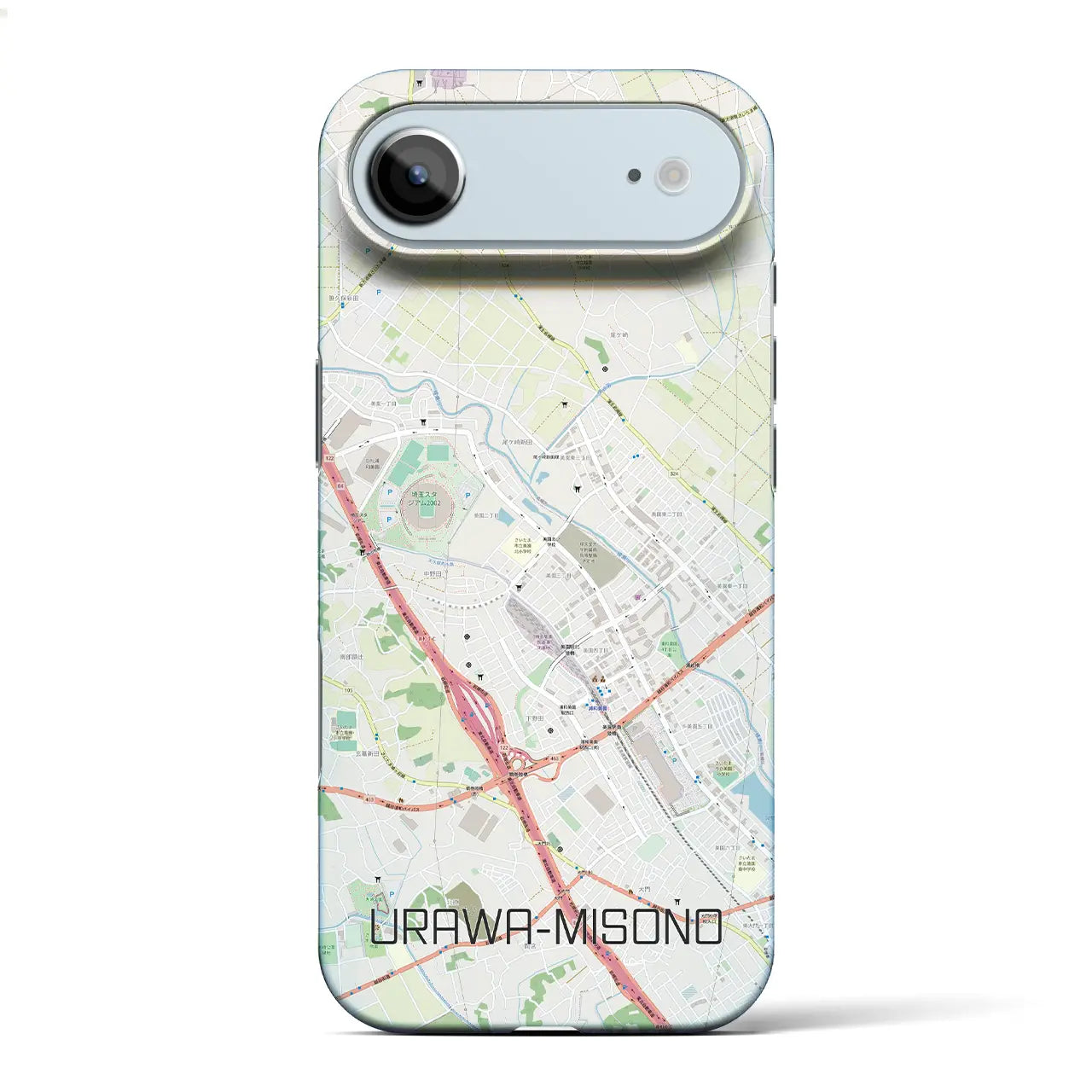 【浦和美園2（埼玉県）】地図柄iPhoneケース（バックカバータイプ）