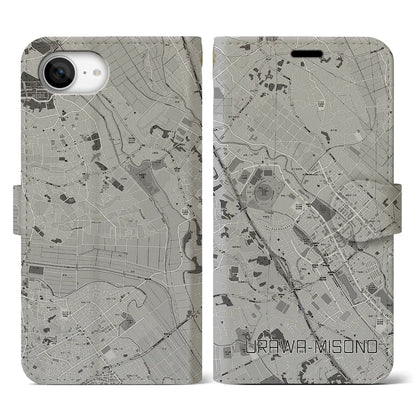 【浦和美園2（埼玉県）】地図柄iPhoneケース（手帳タイプ）
