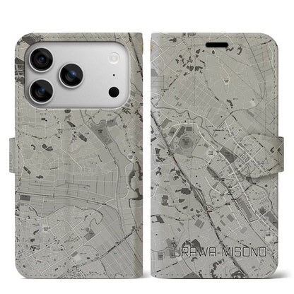 【浦和美園2（埼玉県）】地図柄iPhoneケース（手帳タイプ）