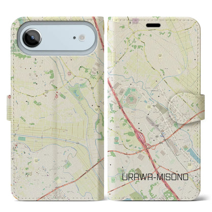 【浦和美園2（埼玉県）】地図柄iPhoneケース（手帳タイプ）