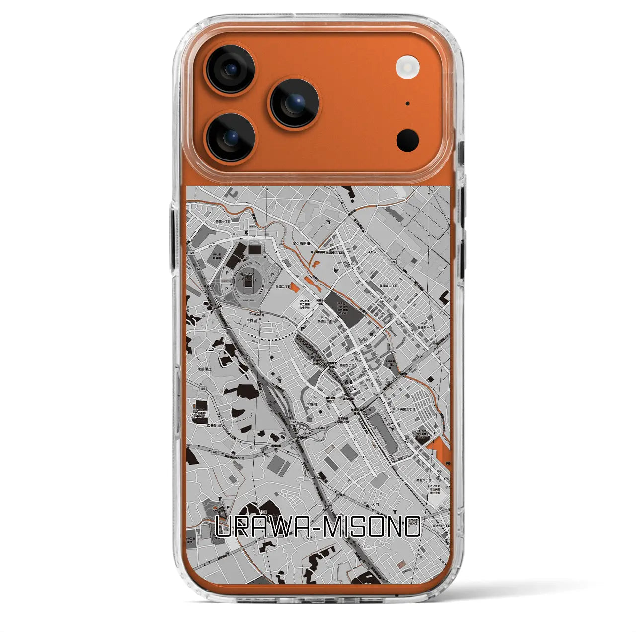 【浦和美園2（埼玉県）】地図柄iPhoneケース（MagSafeタイプ）