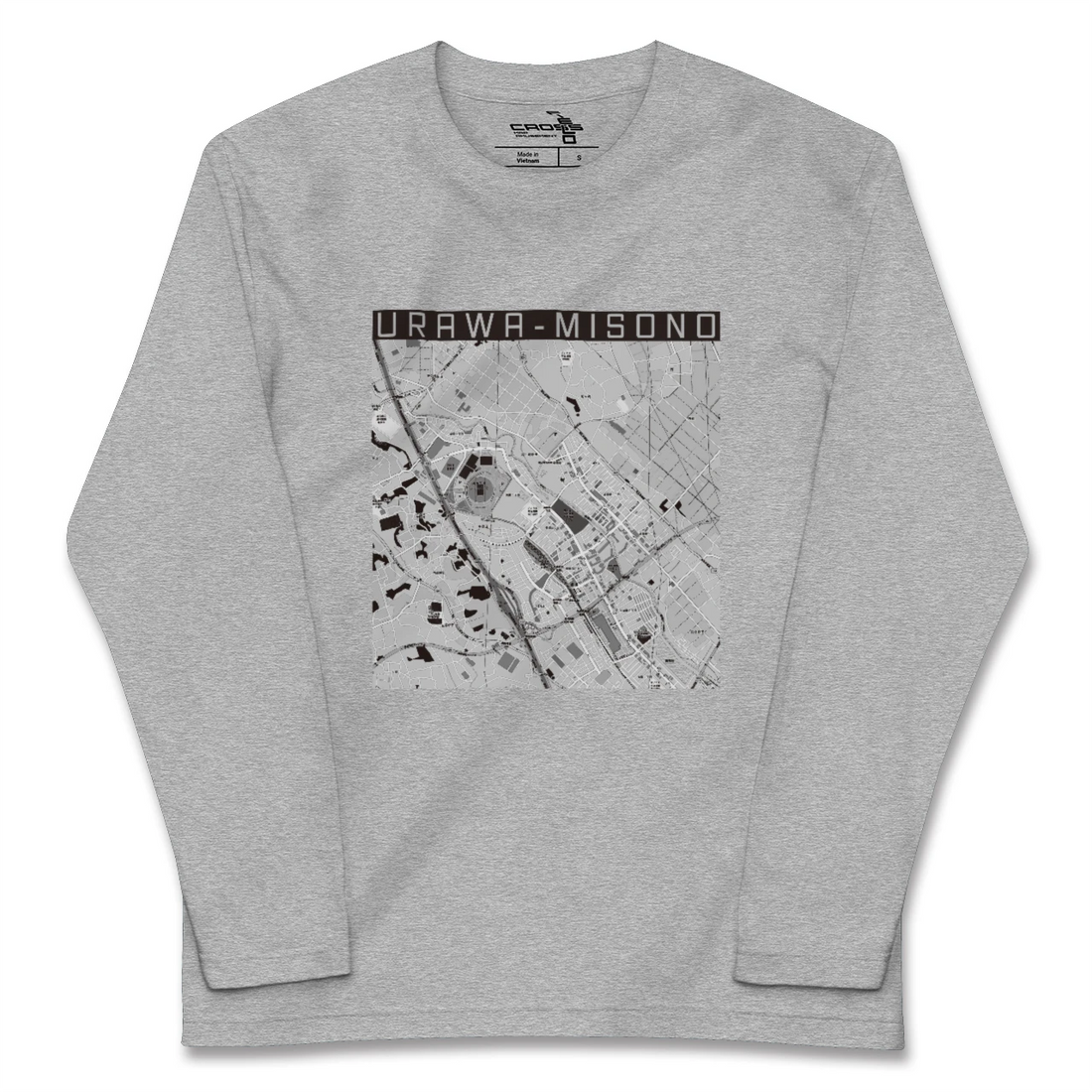 【浦和美園2（埼玉県）】地図柄ロングスリーブTシャツ