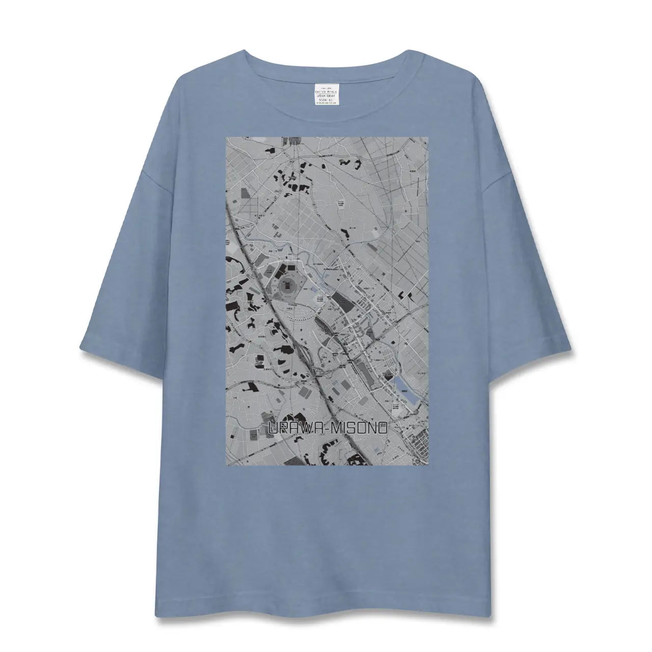 【浦和美園2（埼玉県）】地図柄ビッグシルエットTシャツ