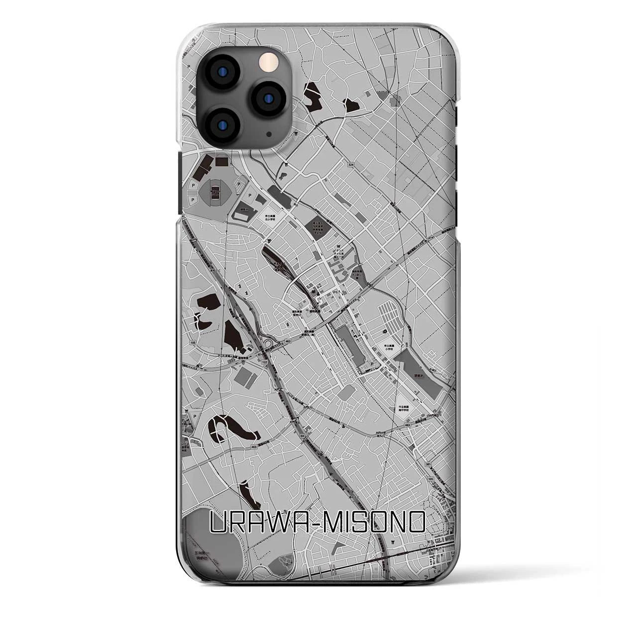 【浦和美園（埼玉県）】地図柄iPhoneケース（クリアタイプ）