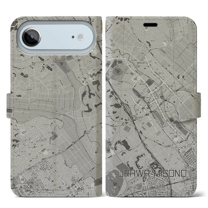 【浦和美園（埼玉県）】地図柄iPhoneケース（手帳タイプ）