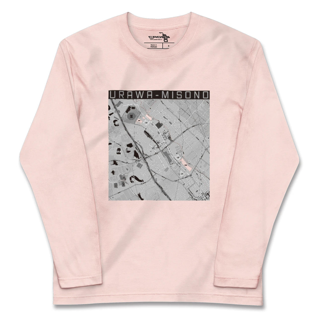 【浦和美園(埼玉県)】地図柄ロングスリーブTシャツ