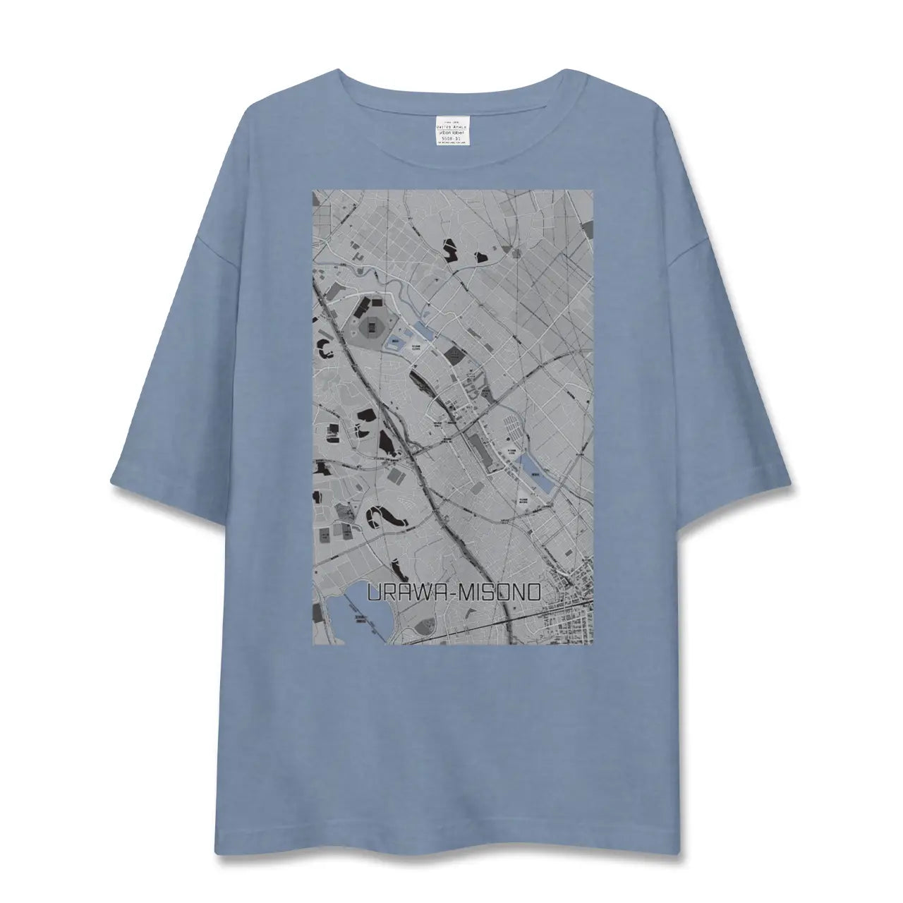 【浦和美園（埼玉県）】地図柄ビッグシルエットTシャツ