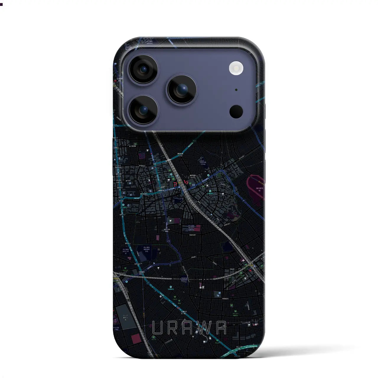 【浦和（埼玉県）】地図柄iPhoneケース（バックカバータイプ）