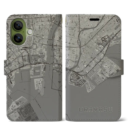 【浦安2（千葉県）】地図柄iPhoneケース（手帳タイプ）