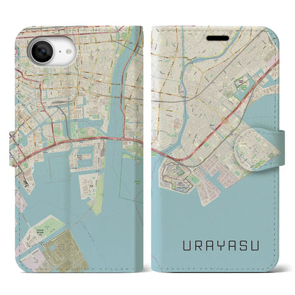 【浦安2（千葉県）】地図柄iPhoneケース（手帳タイプ）