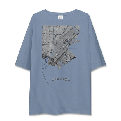【浦安2（千葉県）】地図柄ビッグシルエットTシャツ