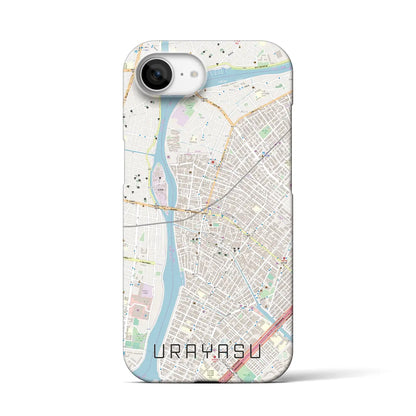 【浦安（千葉県）】地図柄iPhoneケース（バックカバータイプ）