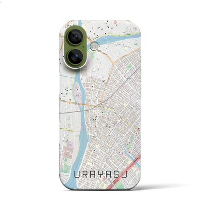 【浦安（千葉県）】地図柄iPhoneケース（バックカバータイプ）