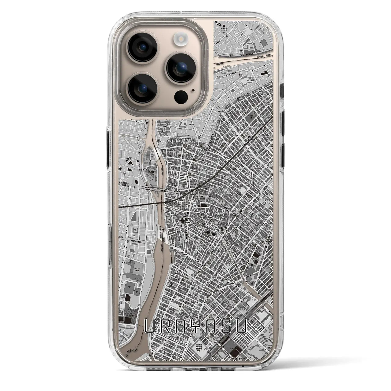 【浦安（千葉県）】地図柄iPhoneケース（MagSafeタイプ）