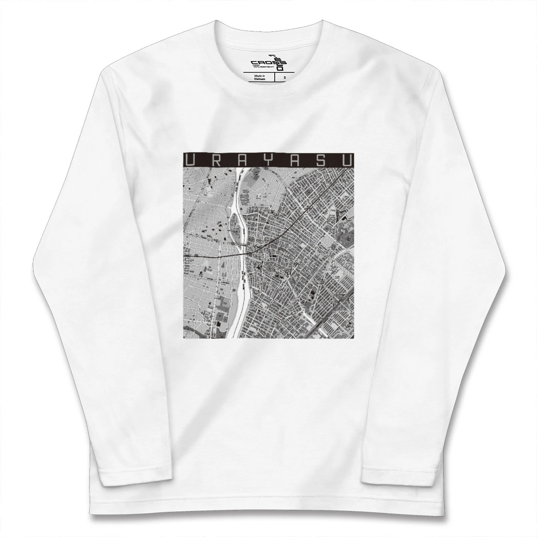 【浦安(千葉県)】地図柄ロングスリーブTシャツ