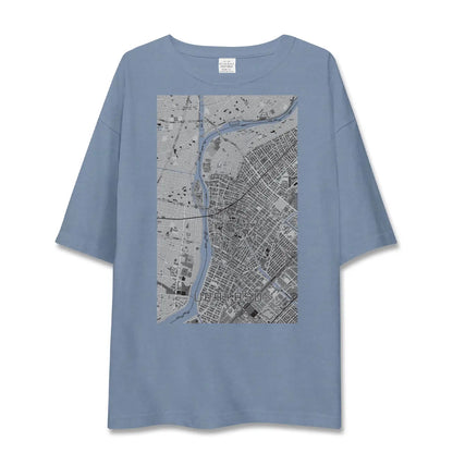 【浦安（千葉県）】地図柄ビッグシルエットTシャツ