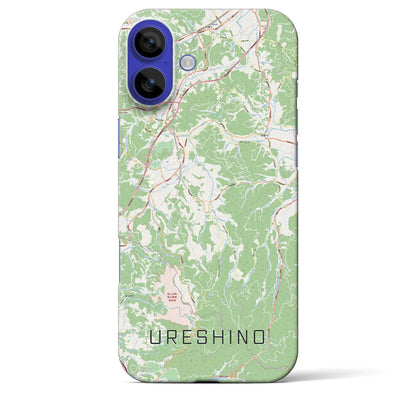 【嬉野（佐賀県）】地図柄iPhoneケース（バックカバータイプ）ナチュラル・iPhone 16 Pro Max 用