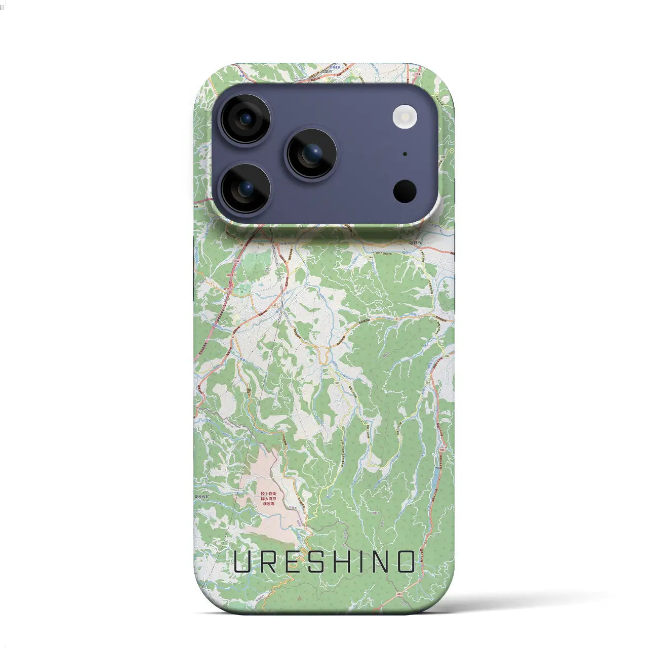 【嬉野（佐賀県）】地図柄iPhoneケース（バックカバータイプ）