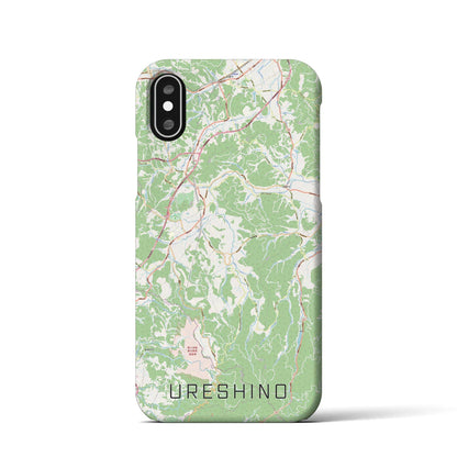 【嬉野（佐賀県）】地図柄iPhoneケース（バックカバータイプ）