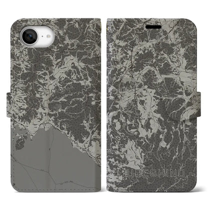 【嬉野（佐賀県）】地図柄iPhoneケース（手帳タイプ）