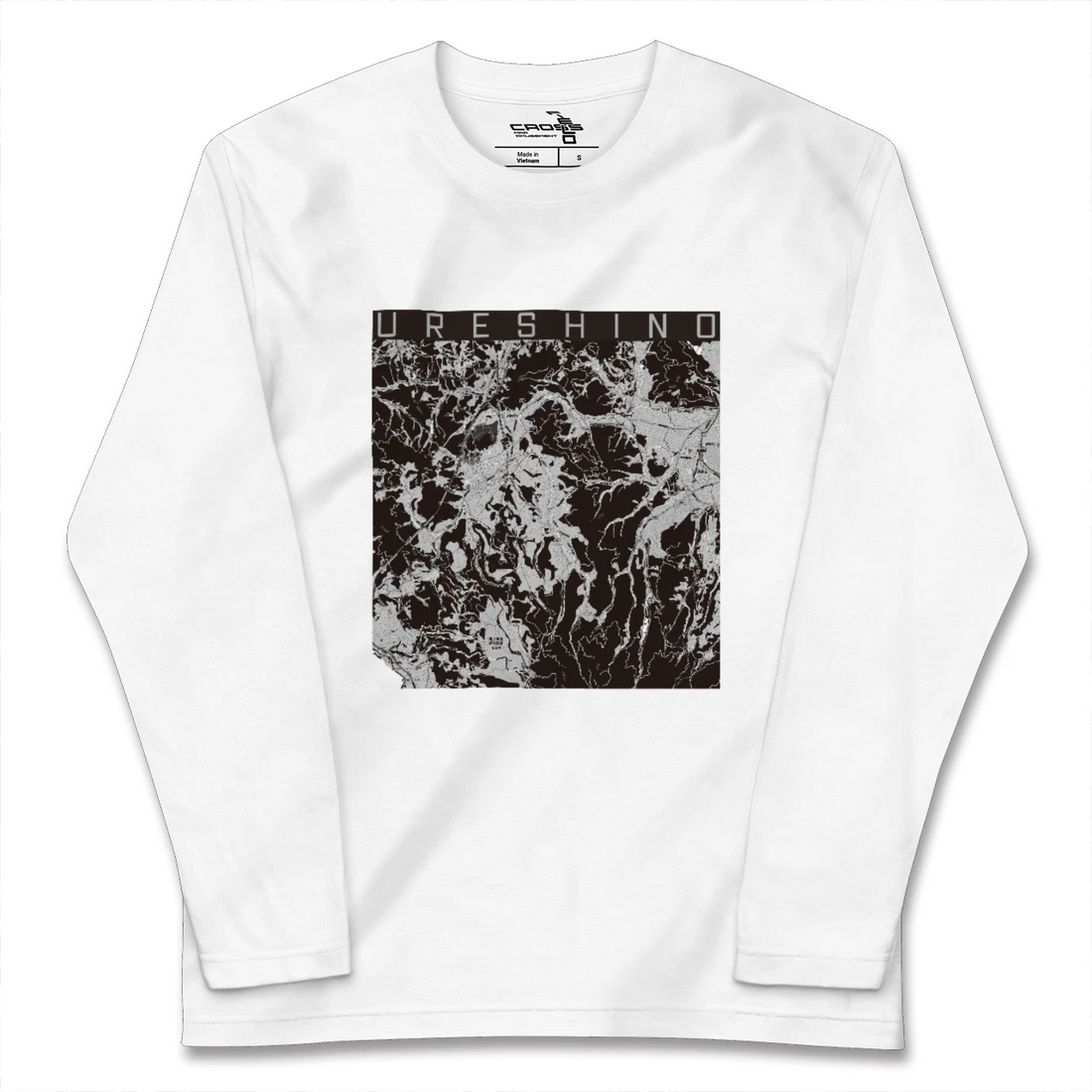 【嬉野(佐賀県)】地図柄ロングスリーブTシャツ