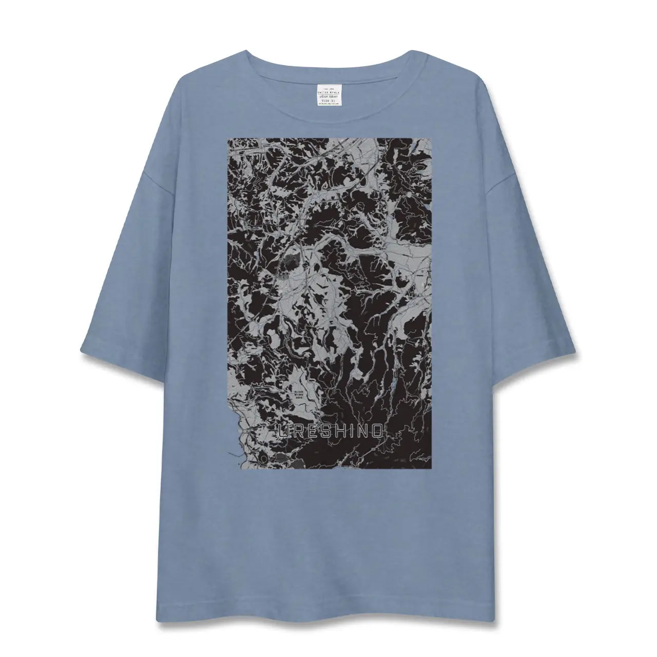 【嬉野（佐賀県）】地図柄ビッグシルエットTシャツ
