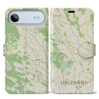 【瓜連（茨城県）】地図柄iPhoneケース（手帳タイプ）