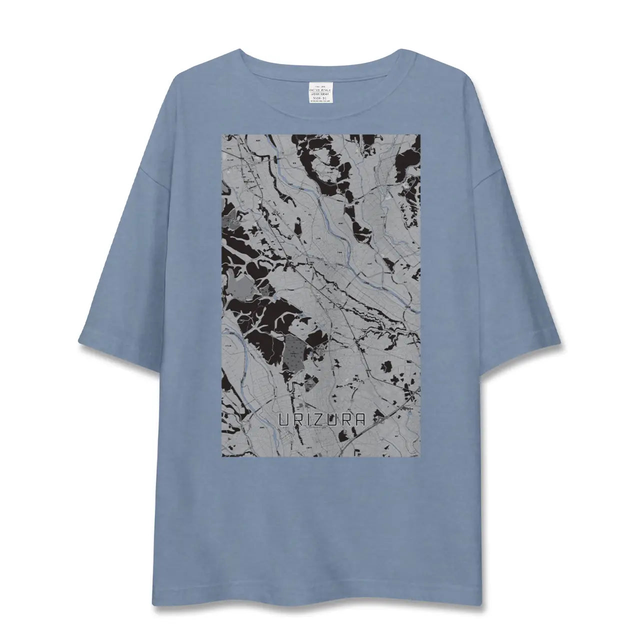 【瓜連（茨城県）】地図柄ビッグシルエットTシャツ