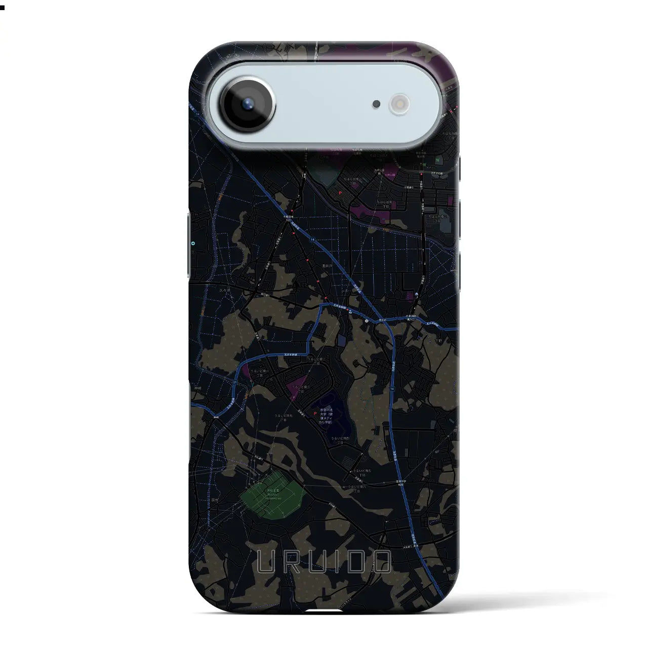 【潤井戸（千葉県）】地図柄iPhoneケース（バックカバータイプ）