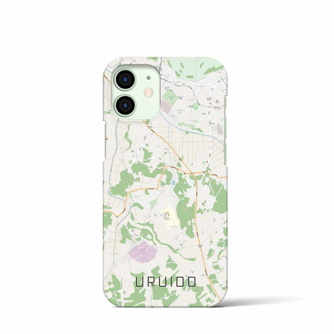 【潤井戸（千葉県）】地図柄iPhoneケース（バックカバータイプ）